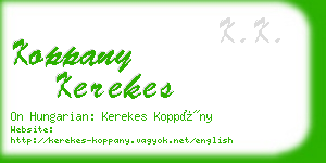 koppany kerekes business card